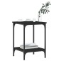 vidaXL Couchtisch Schwarz 40x40x55 cm Holzwerkstoff