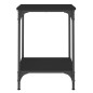 vidaXL Couchtisch Schwarz 40x40x55 cm Holzwerkstoff