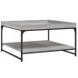 vidaXL Couchtisch Grau Sonoma 80x80x45 cm Holzwerkstoff und Eisen vidaXL Couchtisch Grau Sonoma 80x80x45 cm Holzwerkstoff und Eisen