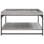 vidaXL Couchtisch Grau Sonoma 80x80x45 cm Holzwerkstoff und Eisen vidaXL Couchtisch Grau Sonoma 80x80x45 cm Holzwerkstoff und Eisen