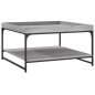 vidaXL Couchtisch Grau Sonoma 80x80x45 cm Holzwerkstoff und Eisen vidaXL Couchtisch Grau Sonoma 80x80x45 cm Holzwerkstoff und Eisen