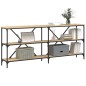 vidaXL Konsolentisch Sonoma-Eiche 180x30x75 cm Holzwerkstoff und Eisen vidaXL Konsolentisch Sonoma-Eiche 180x30x75 cm Holzwerkstoff und Eisen