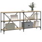 vidaXL Konsolentisch Sonoma-Eiche 160x30x75 cm Holzwerkstoff und Eisen vidaXL Konsolentisch Sonoma-Eiche 160x30x75 cm Holzwerkstoff und Eisen