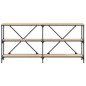 vidaXL Konsolentisch Sonoma-Eiche 160x30x75 cm Holzwerkstoff und Eisen vidaXL Konsolentisch Sonoma-Eiche 160x30x75 cm Holzwerkstoff und Eisen