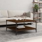 vidaXL Couchtisch Braun Eichen-Optik 80x80x40 cm Holzwerkstoff vidaXL Couchtisch Braun Eichen-Optik 80x80x40 cm Holzwerkstoff