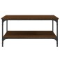 vidaXL Couchtisch Braun Eichen-Optik 80x80x40 cm Holzwerkstoff vidaXL Couchtisch Braun Eichen-Optik 80x80x40 cm Holzwerkstoff