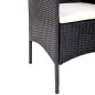 vidaXL 4-tlg. Garten-Lounge-Set mit Auflagen Poly Rattan Schwarz vidaXL 4-tlg. Garten-Lounge-Set mit Auflagen Poly Rattan Schwarz