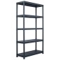 vidaXL Lagerregal Schwarz 500 kg 100 x 40 x 180 cm Kunststoff vidaXL Lagerregal Schwarz 500 kg 100 x 40 x 180 cm Kunststoff