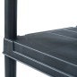 vidaXL Lagerregal Schwarz 500 kg 100 x 40 x 180 cm Kunststoff vidaXL Lagerregal Schwarz 500 kg 100 x 40 x 180 cm Kunststoff