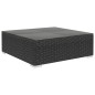 vidaXL 4-tlg. Garten-Lounge-Set mit Auflagen Poly Rattan Schwarz vidaXL 4-tlg. Garten-Lounge-Set mit Auflagen Poly Rattan Schwarz