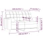 vidaXL 2-Sitzer-Sofa mit Zierkissen Dunkelgrau 140 cm Stoff vidaXL 2-Sitzer-Sofa mit Zierkissen Dunkelgrau 140 cm Stoff