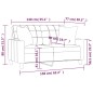 vidaXL 2-Sitzer-Sofa mit Zierkissen Grau 140 cm Kunstleder vidaXL 2-Sitzer-Sofa mit Zierkissen Grau 140 cm Kunstleder