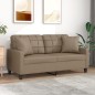 vidaXL 2-Sitzer-Sofa mit Zierkissen Cappuccino-Braun 140 cm Kunstleder vidaXL 2-Sitzer-Sofa mit Zierkissen Cappuccino-Braun 140 cm Kunstleder