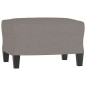 vidaXL Sessel mit Hocker Taupe 60 cm Stoff vidaXL Sessel mit Hocker Taupe 60 cm Stoff