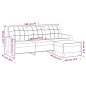 vidaXL 3-Sitzer-Sofa mit Hocker Hellgrau 180 cm Stoff vidaXL 3-Sitzer-Sofa mit Hocker Hellgrau 180 cm Stoff
