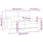 vidaXL 2-Sitzer-Sofa mit Zierkissen Hellgelb 140 cm Stoff vidaXL 2-Sitzer-Sofa mit Zierkissen Hellgelb 140 cm Stoff