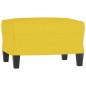 vidaXL Sessel mit Hocker Hellgelb 60 cm Stoff vidaXL Sessel mit Hocker Hellgelb 60 cm Stoff