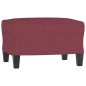 vidaXL 3-Sitzer-Sofa mit Hocker Weinrot 180 cm Stoff vidaXL 3-Sitzer-Sofa mit Hocker Weinrot 180 cm Stoff