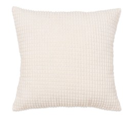 vidaXL Kissen-Set 2 Stk. Velours 45 x 45 cm Gebrochen Weiß