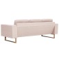 vidaXL 3-Sitzer-Sofa Stoff Cremeweiß vidaXL 3-Sitzer-Sofa Stoff Cremeweiß