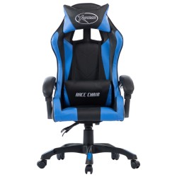 vidaXL Gaming-Stuhl Blau Kunstleder