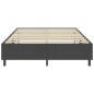 vidaXL Boxspring-Bettgestell Grau Stoff 160x200 cm vidaXL Boxspring-Bettgestell Grau Stoff 160x200 cm
