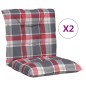 vidaXL Gartenstuhlauflagen für Niedriglehner 2 Stk. 100x50x7 cm Stoff vidaXL Gartenstuhlauflagen für Niedriglehner 2 Stk. 100x50x7 cm Stoff