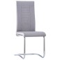 vidaXL Freischwinger 4 Stk. Hellgrau Stoff vidaXL Freischwinger 4 Stk. Hellgrau Stoff
