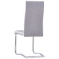 vidaXL Freischwinger 4 Stk. Hellgrau Stoff vidaXL Freischwinger 4 Stk. Hellgrau Stoff