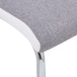 vidaXL Freischwinger 4 Stk. Hellgrau Stoff vidaXL Freischwinger 4 Stk. Hellgrau Stoff