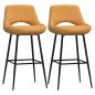 vidaXL Barhocker 2 Stk. Braun Samt vidaXL Barhocker 2 Stk. Braun Samt