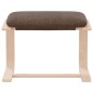 vidaXL Fußhocker Dunkelbraun 51x41x40 cm Stoff vidaXL Fußhocker Dunkelbraun 51x41x40 cm Stoff