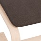 vidaXL Fußhocker Dunkelbraun 51x41x40 cm Stoff vidaXL Fußhocker Dunkelbraun 51x41x40 cm Stoff