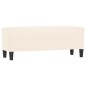 vidaXL Sitzbank Creme 100x35x41 cm Samt vidaXL Sitzbank Creme 100x35x41 cm Samt
