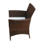 vidaXL Gartenstühle 2 Stk. Poly Rattan Braun vidaXL Gartenstühle 2 Stk. Poly Rattan Braun