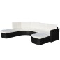 vidaXL 4-tlg. Garten-Lounge-Set mit Auflagen Poly Rattan Schwarz vidaXL 4-tlg. Garten-Lounge-Set mit Auflagen Poly Rattan Schwarz