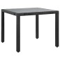 vidaXL 5-tlg. Garten-Essgruppe Poly Rattan Schwarz vidaXL 5-tlg. Garten-Essgruppe Poly Rattan Schwarz