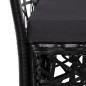 vidaXL 5-tlg. Garten-Essgruppe Poly Rattan Schwarz vidaXL 5-tlg. Garten-Essgruppe Poly Rattan Schwarz