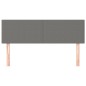 vidaXL Kopfteile 2 Stk. Dunkelgrau 72x5x78/88 cm Stoff