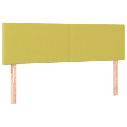 vidaXL Kopfteile 2 Stk. Grün 72x5x78/88 cm Stoff