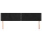 vidaXL Kopfteile 2 Stk. Schwarz 100x5x78/88 cm Samt