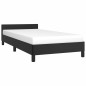vidaXL Bettgestell mit Kopfteil Schwarz 90x200 cm Kunstleder vidaXL Bettgestell mit Kopfteil Schwarz 90x200 cm Kunstleder