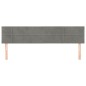 vidaXL Kopfteile 2 Stk. Hellgrau 80x5x78/88 cm Samt vidaXL Kopfteile 2 Stk. Hellgrau 80x5x78/88 cm Samt