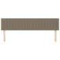 vidaXL Kopfteile 2 Stk. Taupe 100x5x78/88 cm Stoff