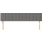 vidaXL Kopfteile 2 Stk. Dunkelgrau 80x5x78/88 cm Stoff