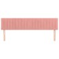 vidaXL Kopfteile 2 Stk. Rosa 100x5x78/88 cm Samt vidaXL Kopfteile 2 Stk. Rosa 100x5x78/88 cm Samt