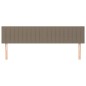 vidaXL Kopfteile 2 Stk. Taupe 80x5x78/88 cm Stoff