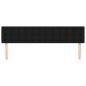 vidaXL Kopfteile 2 Stk. Schwarz 100x5x78/88 cm Stoff