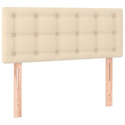 vidaXL Kopfteil Creme 90x5x78/88 cm Stoff