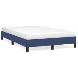 vidaXL Bettgestell Blau 120x200 cm Stoff
